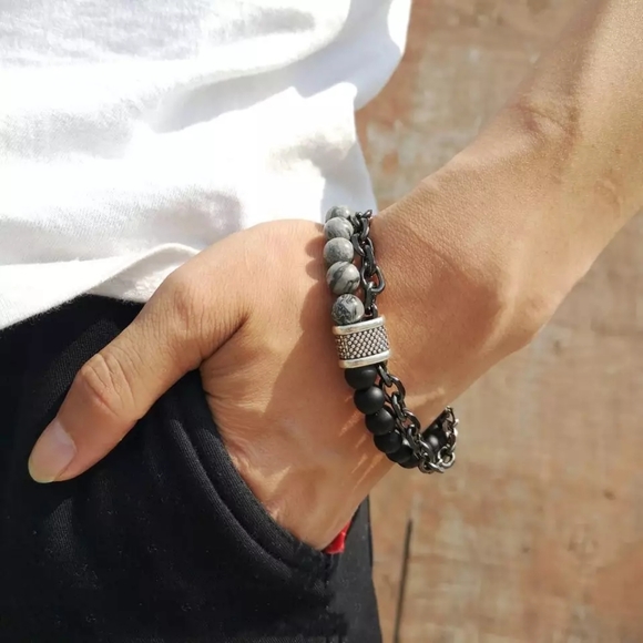 Men's beaded bracelet - Picture 8 of 8